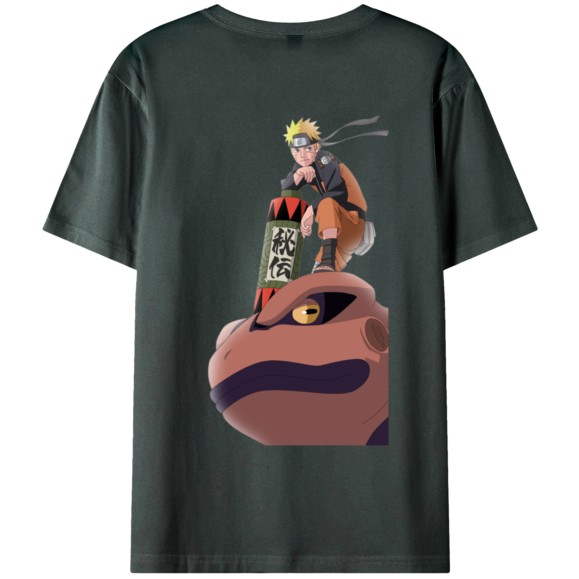 （画像用） NARUTO -ナルト- うずまき ナルト Uzumaki Naruto 綿100％ メンズ半袖Tシャツ（バックプリント） 通気性